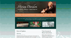 Desktop Screenshot of miriamdavidson.com